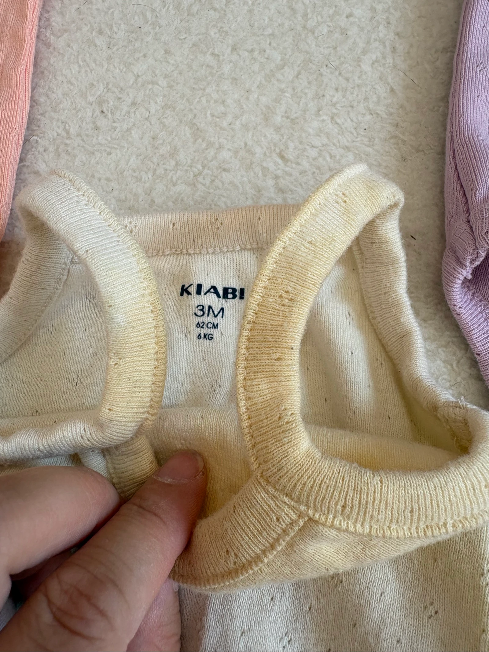 Lote de 3 bodies con tirantes para bebé niña Kiabi 3 meses (62 cm) – photo 3